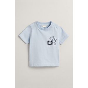 TRIČKO GANT G DOG PRINT T-SHIRT FRESH BLUE obraz