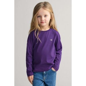 TRIČKO GANT SHIELD LS T-SHIRT PANSY PURPLE obraz