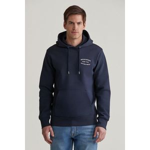 MIKINA GANT SMALL GRAPHIC SWEAT HOODIE EVENING BLUE obraz