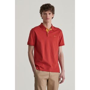 POLOKOŠILE GANT REG CONTRAST PIQUE SS POLO IRON RED obraz