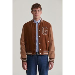 BUNDA GANT CORD VARSITY JACKET CACAO obraz