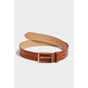 OPASEK GANT CROCO WAIST BELT CINNAMON BROWN obraz