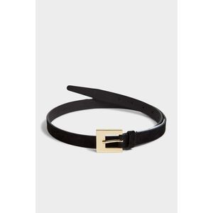 OPASEK GANT SLIM SUEDE BELT BLACK obraz