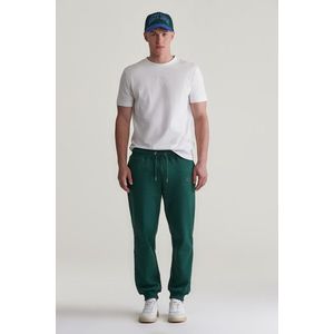 TEPLÁKY GANT REG TONAL SHIELD SWEATPANTS TARTAN GREEN obraz