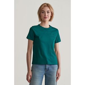 TRIČKO GANT REG TONAL SHIELD SS T-SHIRT DEEP FOREST obraz