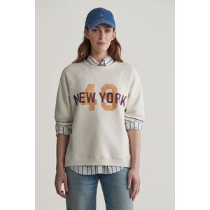 MIKINA GANT GRAPHIC SS C-NECK SWEAT CREAM obraz