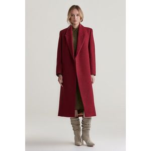 KABÁT GANT TEXTURED WRAP COAT PLUMPED RED obraz