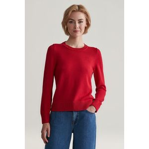 SVETR GANT CLASSIC COTTON C-NECK RUBY RED obraz