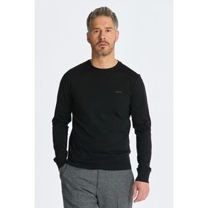 TRIČKO GANT SLIM MERC JERSEY LS T-SHIRT BLACK obraz