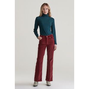 DŽÍNY GANT CORDUROY FLARE JEANS PLUMPED RED obraz