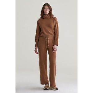 KALHOTY GANT WOOL KNITTED PANTS CACAO obraz