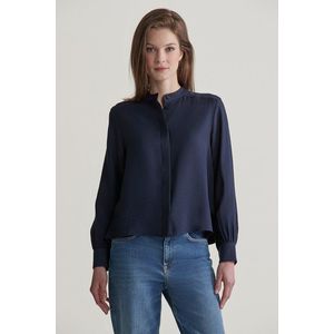 KOŠILE GANT REG TEXTURE BLOUSE EVENING BLUE obraz