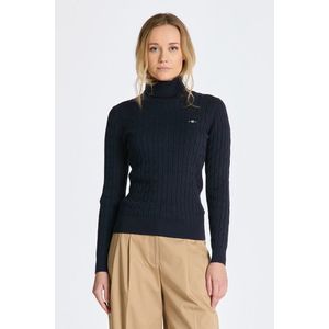 ROLÁK GANT STRETCH COTTON CABLE TURTLENECK modrá obraz