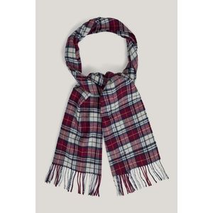 ŠÁLA GANT MULTI CHECK SCARF WINE RED obraz