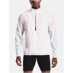 Bunda Under Armour UA Impasse Flow 1/2 Zip - bílá obraz