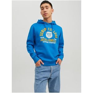 Modrá pánská mikina s kapucí Jack & Jones obraz