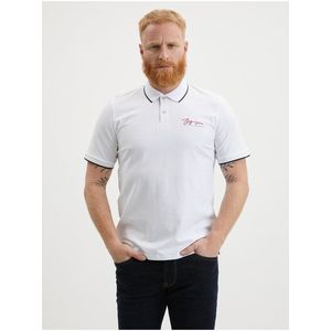 Bílé pánské polo tričko Jack & Jones Joshua obraz