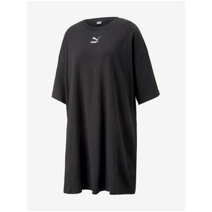 Černé dámské oversize šaty Puma CLASSICS Tee Dress PUMA Black obraz