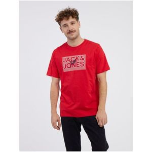 Červené pánské tričko Jack & Jones Marius obraz