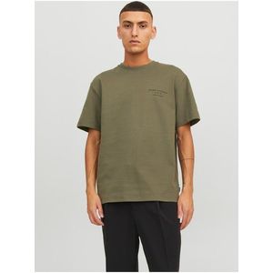 Khaki pánské tričko Jack & Jones Sanchez obraz