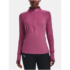 Růžové dámské sportovní tričko Under Armour UA Qualifier Run 2.0 1/2 Zip obraz