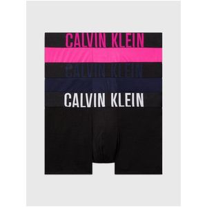 Sada tří pánských boxerek v černé, růžové a tmavě modré barvě Calvin Klein Underwear obraz