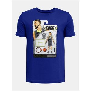 Tmavě modré tričko Under Armour Curry Animated Tee 1 obraz