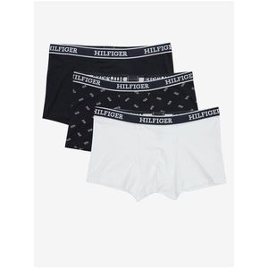 Set tří boxerek v bílé a černé barvě Tommy Hilfiger Underwear obraz