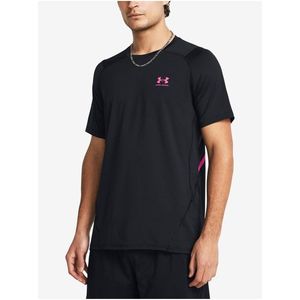 Růžovo-černé pánské tričko Under Armour UA HG Armour Ftd Graphic SS obraz