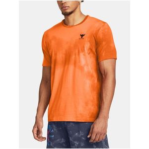 Oranžové pánské sportovní tričko Under Armour UA Project Rock Payoff Printed Graphic obraz