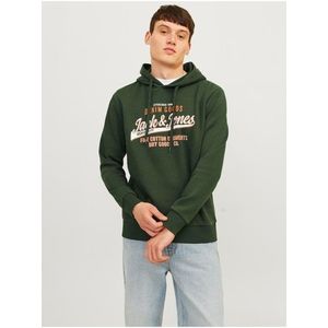 Khaki pánská mikina Jack & Jones obraz