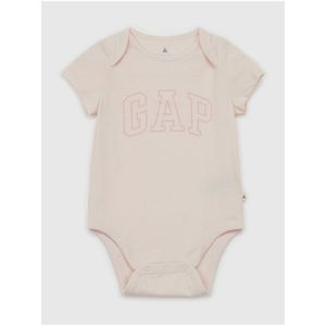 Růžové holčičí baby body s logem GAP Brannan obraz