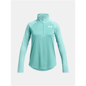 Světle zelené holčičí tričko Under Armour Tech Graphic 1/2 Zip obraz