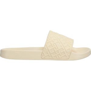 Tommy Hilfiger MONOGRAM POOL SLIDE Dámské pantofle, žlutá, velikost obraz