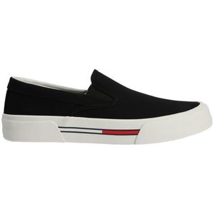 Tommy Hilfiger TOMMY JEANS SLIP ON CANVAS Pánské nízké tenisky, černá, velikost obraz