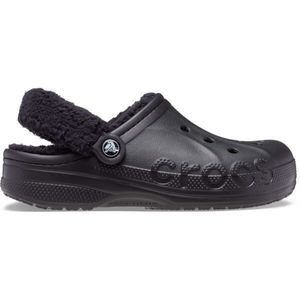 Crocs BAYA LINED FUZZ STRAP CLOG Unisex pantofle, černá, velikost 36/37 obraz