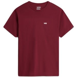 Vans MN LEFT CHEST LOGO TEE Pánské tričko, vínová, velikost obraz