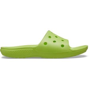 Crocs CLASSIC CROCS SLIDE K Dětské pantofle, zelená, velikost 29/30 obraz