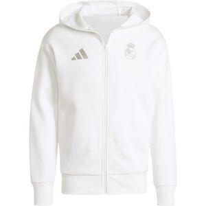 adidas REAL MADRID ANTHEM Pánská mikina, bílá, velikost obraz