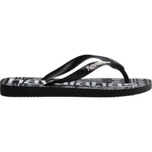 HAVAIANAS TOP LOGO MANIA FASHION Unisex žabky, černá, velikost 47/48 obraz