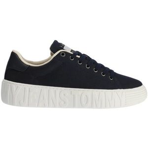 Tommy Hilfiger TOMMY JEANS CANVAS OUTSOLE Pánské nízké tenisky, tmavě modrá, velikost obraz