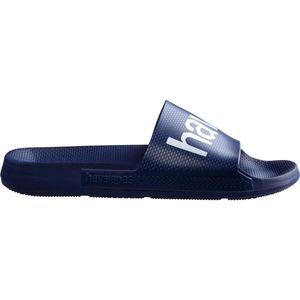 HAVAIANAS SLIDE CLASSIC LOGO MANIA Unisex pantofle, tmavě modrá, velikost 41/42 obraz