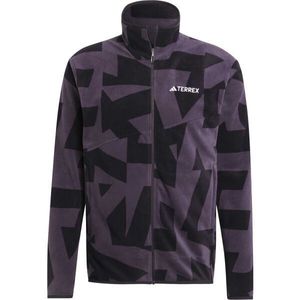 adidas TERREX MULTI PRINTED FULL-ZIP FLEECE Pánská Outdoorová bunda, černá, velikost obraz