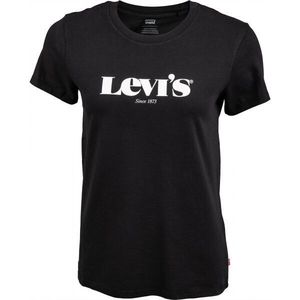 Levi's THE PERFECT TEE Dámské tričko, černá, velikost S obraz