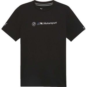 Puma BMW M MOTORSPORT LOGO TEE+ Pánské triko, černá, velikost obraz