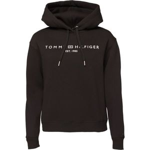 Tommy Hilfiger MODERN REG CORP LOGO HOODIE Dámská mikina, černá, velikost obraz