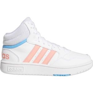 adidas HOOPS 3.0 MID K Dětské kotníkové tenisky, bílá, velikost 40 obraz