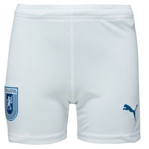 Puma UCV SHORTS JR Dětské fotbalové šortky, bílá, velikost obraz