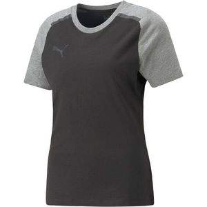 Puma TEAMCUP CASUALS TEE Dámské fotbalové triko, černá, velikost obraz