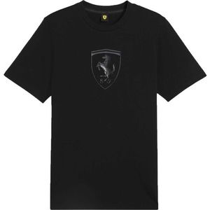 Puma FERRARI RACE TONAL BIG SHIELD TEE Pánské triko, černá, velikost obraz